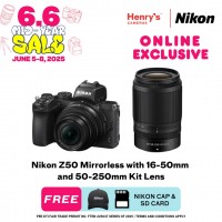Nikon Z50 Mirrorless with 16-50mm and 50-250mm Kit Lens