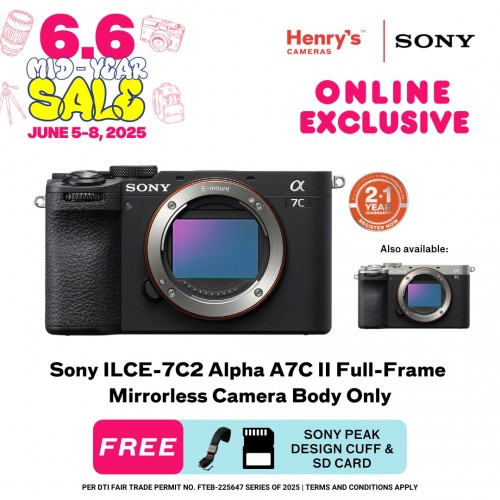 Sony ILCE-7C2 Alpha A7C II Full-Frame Mirrorless Camera Body Only