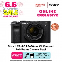 Sony ILCE-7C 28-60mm Kit Compact Full-Frame Camera Black