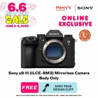 Sony a9 III (ILCE-9M3) Mirrorless Camera Body Only