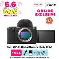 Sony ZV-E1 Digital Camera (Body Only) Black (Sony Phil)