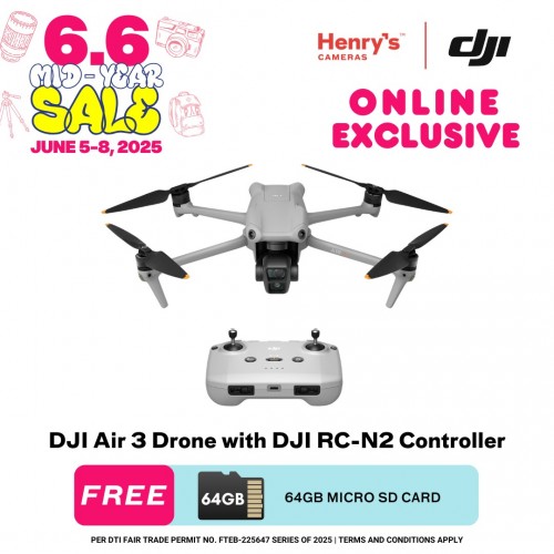 DJI Air 3 Drone with DJI RC-N2 Controller