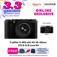 Fujifilm X-M5 with XC 15-45mm f/3.5-5.6 Lens Kit