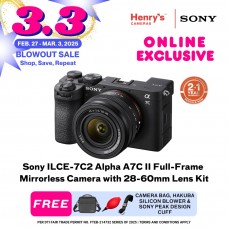 Sony ILCE-7C2 Alpha A7C II Full-Frame Mirrorless Camera with 28-60mm Lens Kit