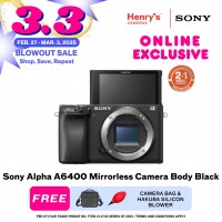 Sony Alpha A6400 Mirrorless Camera Body Black