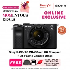 Sony ILCE-7C 28-60mm Kit Compact Full-Frame Camera Black