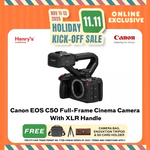 Canon EOS C50 Full-Frame Cinema Camera With XLR Handle