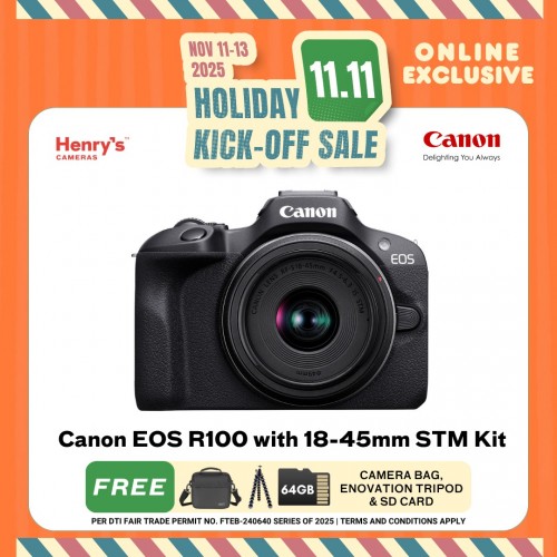 Canon EOS R100 with 18-45mm STM Kit