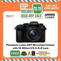 Panasonic Lumix G97 Mirrorless Camera with 12-60mm f/3.5-5.6 Lens