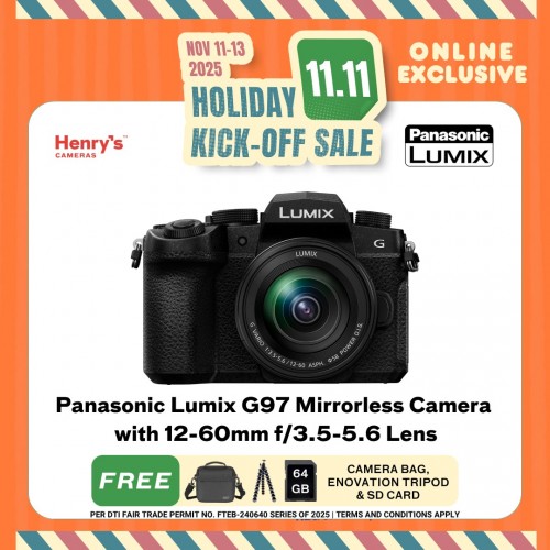 Panasonic Lumix G97 Mirrorless Camera with 12-60mm f/3.5-5.6 Lens