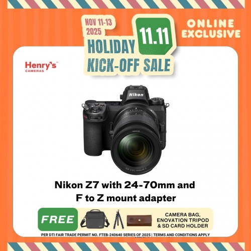 Nikon Z7 with 24-70mm and F to Z mount adapter