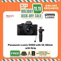 Panasonic Lumix G100 with 12-32mm with Grip