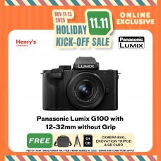Panasonic Lumix G100 with 12-32mm without Grip