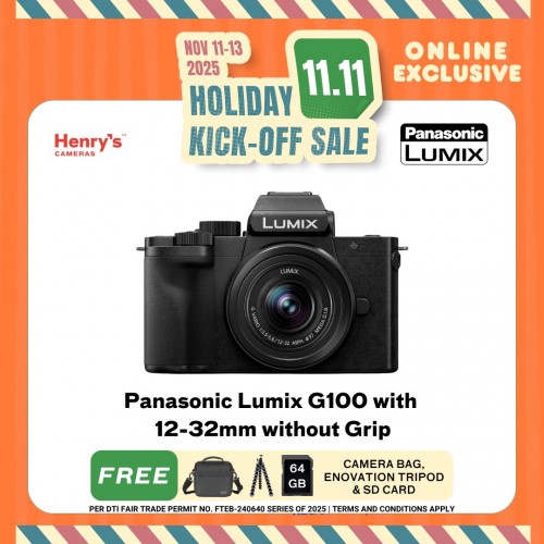 Panasonic Lumix G100 with 12-32mm without Grip