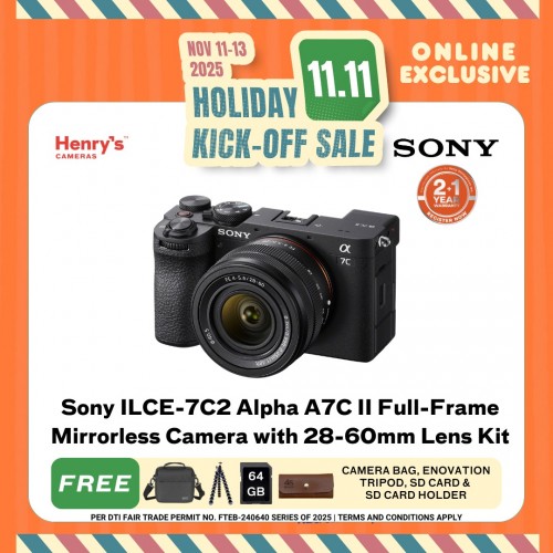 Sony ILCE-7C2 Alpha A7C II Full-Frame Mirrorless Camera with 28-60mm Lens Kit
