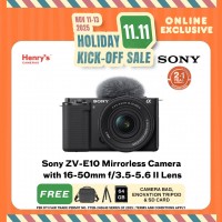 Sony ZV-E10 Mirrorless Camera with 16-50mm f/3.5-5.6 II Lens