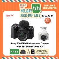 Sony ZV-E10 II Mirrorless Camera with 16-50mm Lens Kit