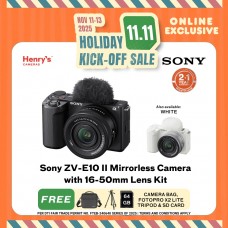 Sony ZV-E10 II Mirrorless Camera with 16-50mm Lens Kit