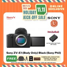 Sony ZV-E1 Digital Camera (Body Only) Black (Sony Phil) Sony ZV-E1 Digital Camera (Body Only) Black (Sony Phil)