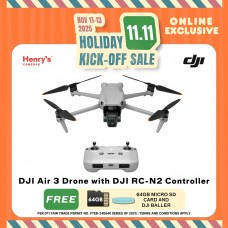 DJI Air 3 Drone with DJI RC-N2 Controller