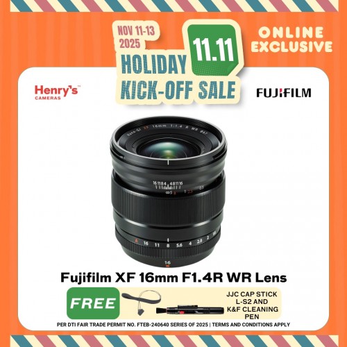 Fujifilm XF 16mm F1.4R WR Lens Fujifilm XF 16mm F1.4R WR Lens