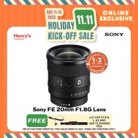 Sony FE 20mm F1.8G Lens