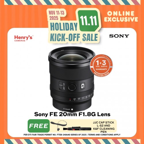 Sony FE 20mm F1.8G Lens Sony FE 20mm F1.8G Lens
