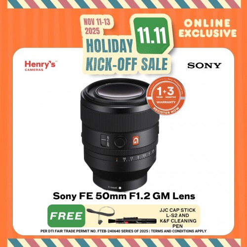 Sony FE 50mm F1.2 GM Lens