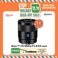 Sony T* FE 55mm F1.8 ZA Lens
