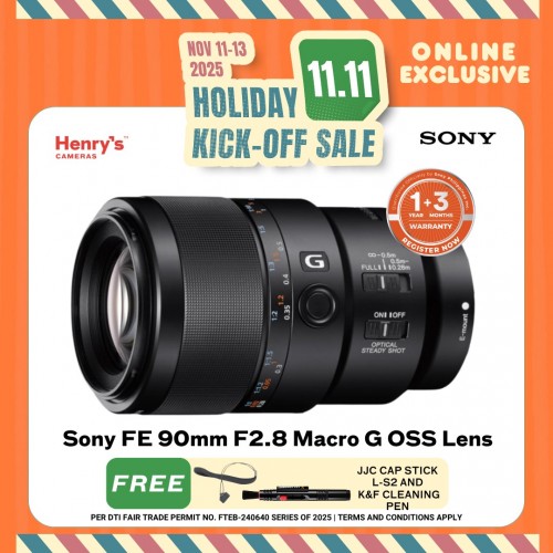 Sony FE 90mm F2.8 Macro G OSS Lens