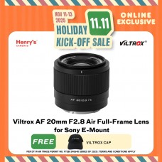 Viltrox AF 20mm F2.8 Air Full-Frame Lens for Sony E-Mount