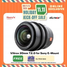Viltrox 20mm T2.0 for Sony E-Mount