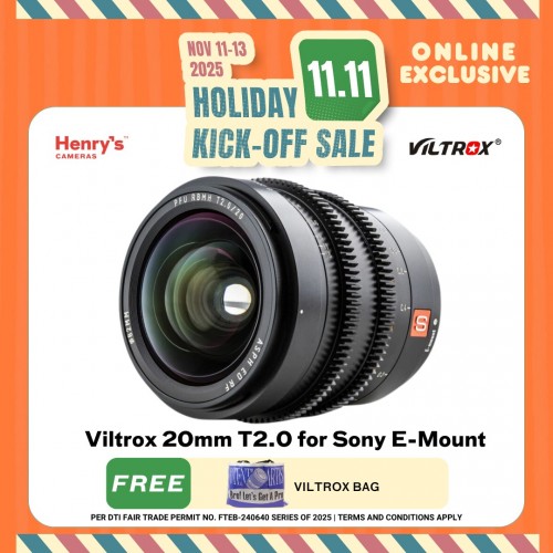 Viltrox 20mm T2.0 for Sony E-Mount