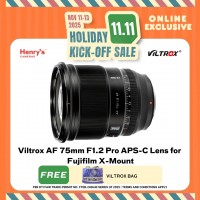Viltrox AF 75mm F1.2 Pro APS-C Lens for Fujifilm X-Mount