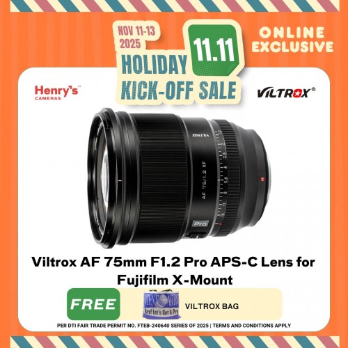 Viltrox AF 75mm F1.2 Pro APS-C Lens for Fujifilm X-Mount