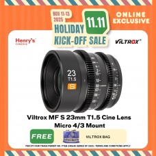 Viltrox MF S 23mm T1.5 Cine Lens Micro 4/3 Mount