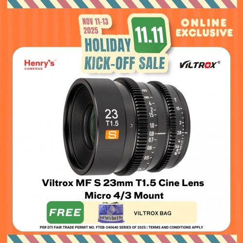 Viltrox MF S 23mm T1.5 Cine Lens Micro 4/3 Mount