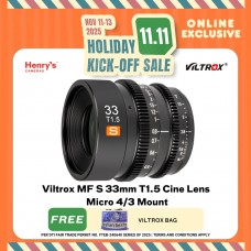 Viltrox MF S 33mm T1.5 Cine Lens Micro 4/3 Mount
