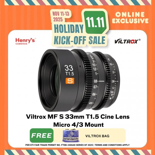 Viltrox MF S 33mm T1.5 Cine Lens Micro 4/3 Mount