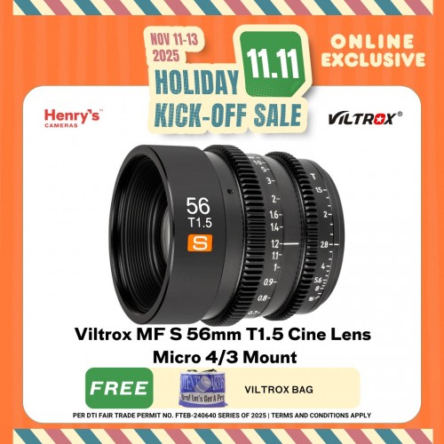 Viltrox MF S 56mm T1.5 Cine Lens Micro 4/3 Mount Viltrox MF S 56mm T1.5 Cine Lens Micro 4/3 Mount