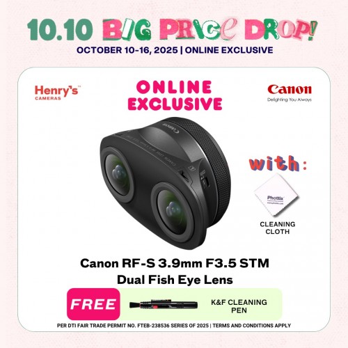 Canon RF-S 3.9mm F3.5 STM Dual Fish Eye Lens
