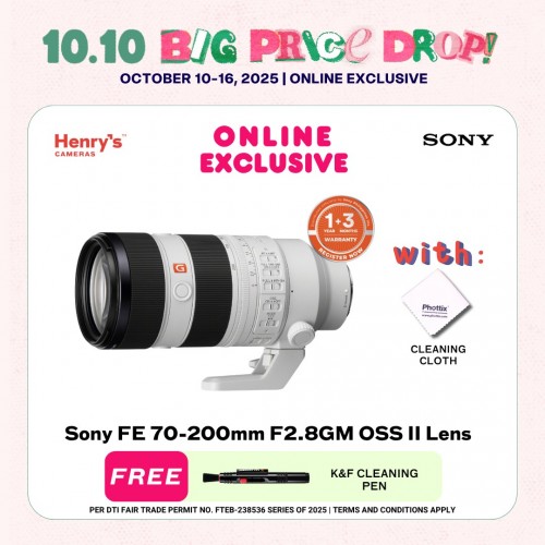 Sony FE 70-200mm F2.8GM OSS II Lens