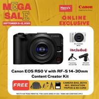 Canon EOS R50 V with RF-S 14-30mm Content Creator Kit
