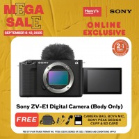 Sony ZV-E1 Digital Camera (Body Only) Black (Sony Phil)
