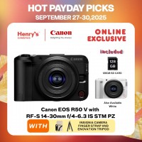 Canon EOS R50 V with RF-S 14-30mm f/4-6.3 IS STM PZ