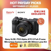 Sony ILCE-7C2 Alpha A7C II Full-Frame Mirrorless Camera with 28-60mm Lens Kit