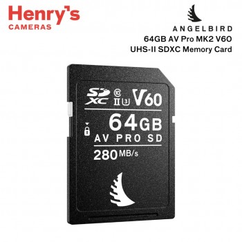 Angelbird 64GB AV Pro MK2 V60 UHS-II SDXC Memory Card Angelbird 64GB AV Pro MK2 V60 UHS-II SDXC Memory Card