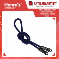 Artisan & Artist ACAM-306A Silk Cord Strap with Ring attachment (Long) Navy