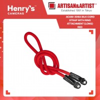 Artisan & Artist ACAM-306A Silk Cord Strap with Ring attachment (Long) Red