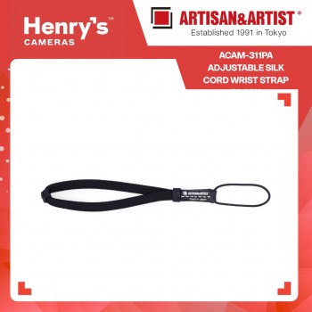 Artisan & Artist ACAM-311PA Adjustable Silk Cord Wrist Strap Black Artisan & Artist ACAM-311PA Adjustable Silk Cord Wrist Strap Black
